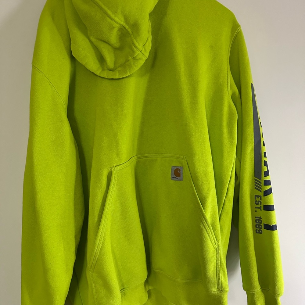 Carhartt Men's Bright Green Hoodie